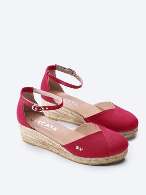 Viscata Formiga Cherry Red Canvas Espadrilles